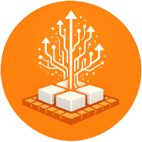 Scalable digital infrastructure icon illustrating engineered WordPress architecture that supports secure growth, integrations, and automation for regulated firms