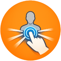 Centralized website management icon illustrating a single accountable team handling hosting, security, performance, and operations for regulated firms