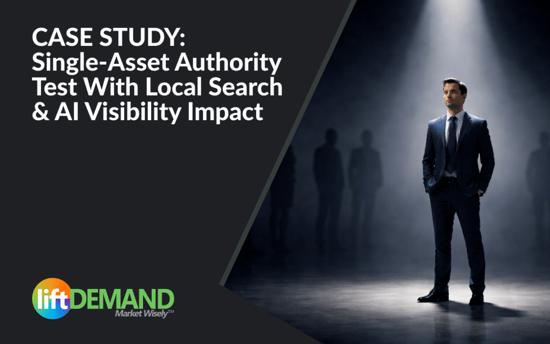 Single-Asset Authority Test: Local Search & AI Visibility Impact